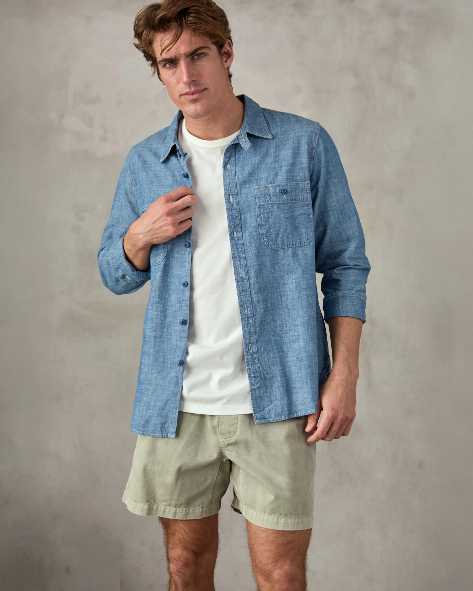 Chambray Utility Shirt - Image 3