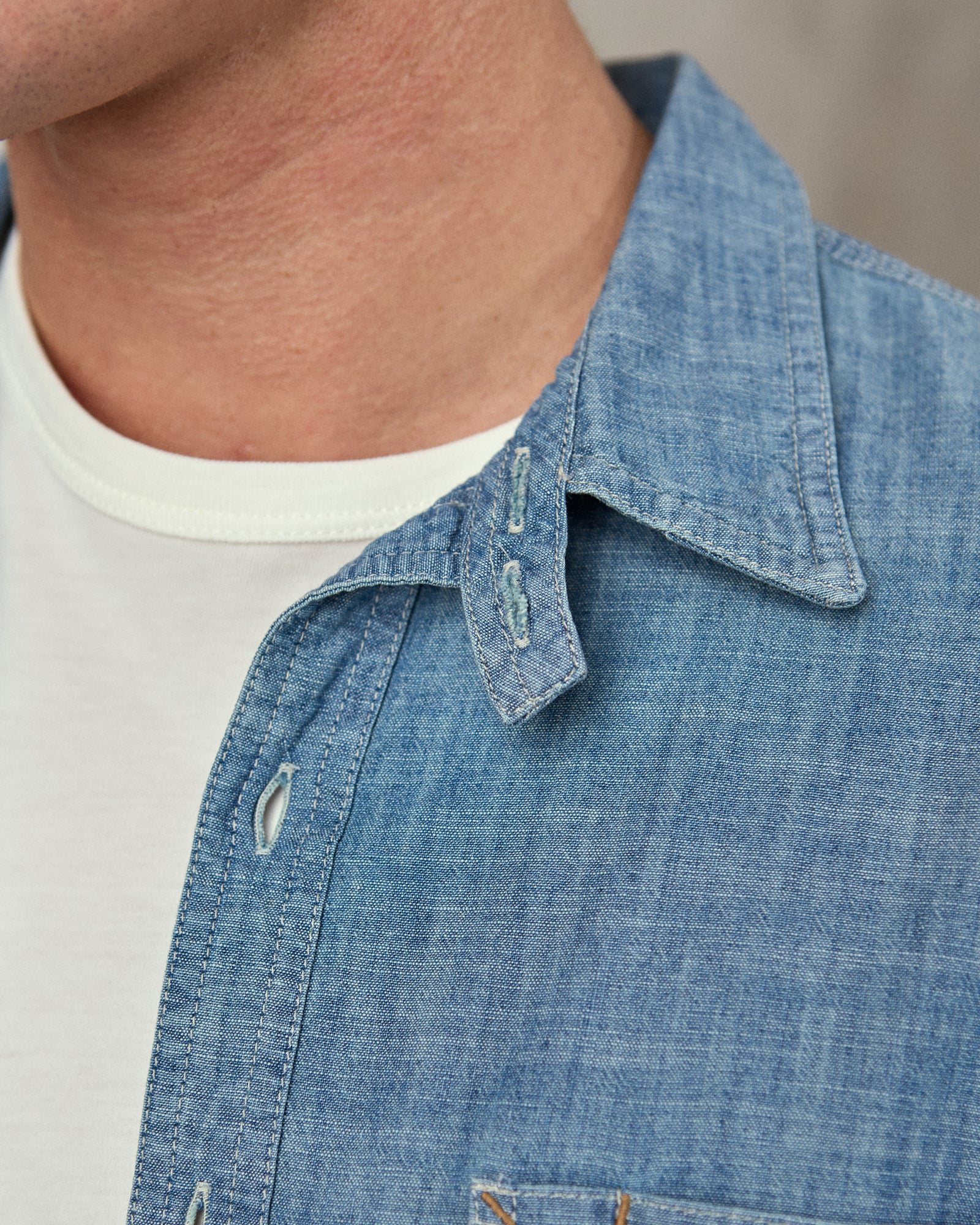Chambray Utility Shirt - Image 4