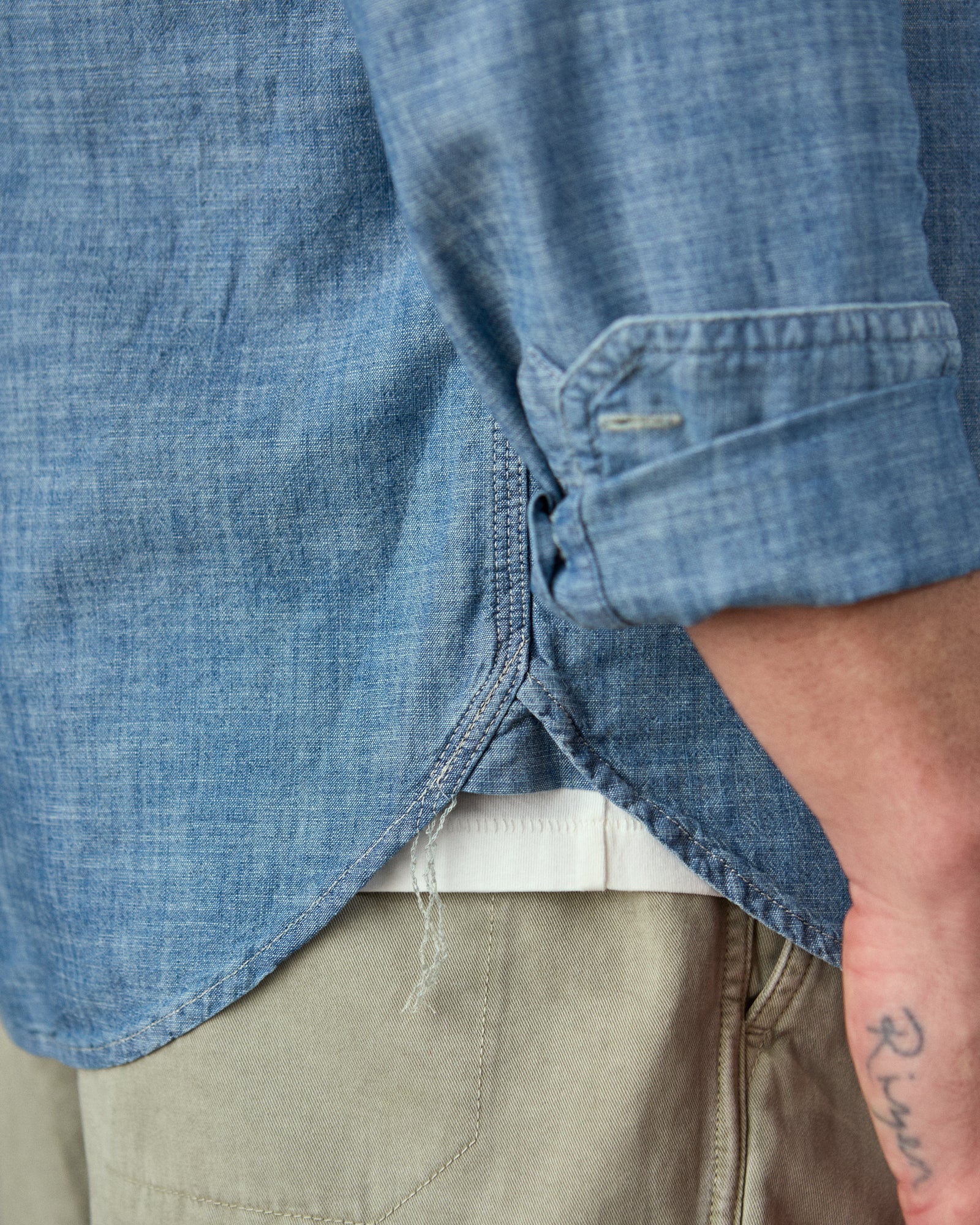 Chambray Utility Shirt - Image 5