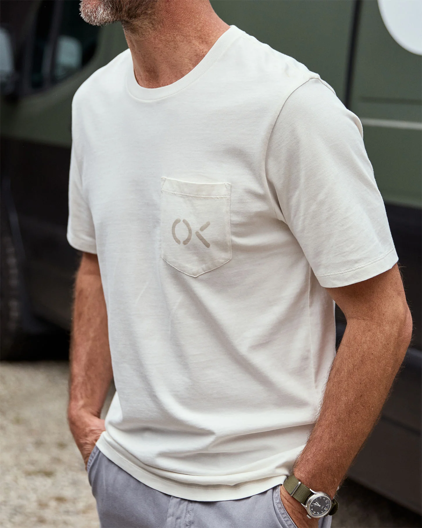 OK Stencil Pocket Tee - SALE - Image 3