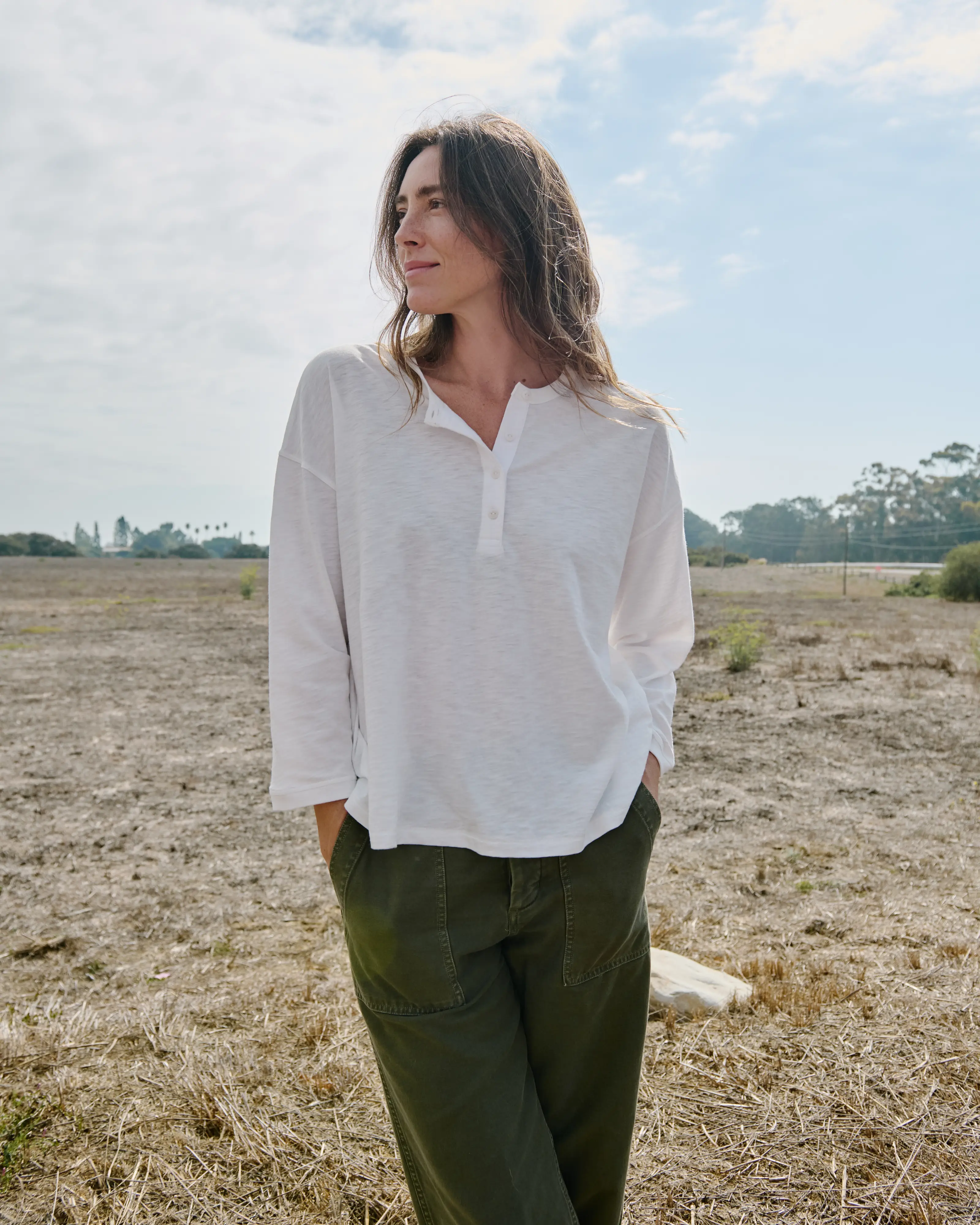 Saltwater Slub Henley - FINAL SALE