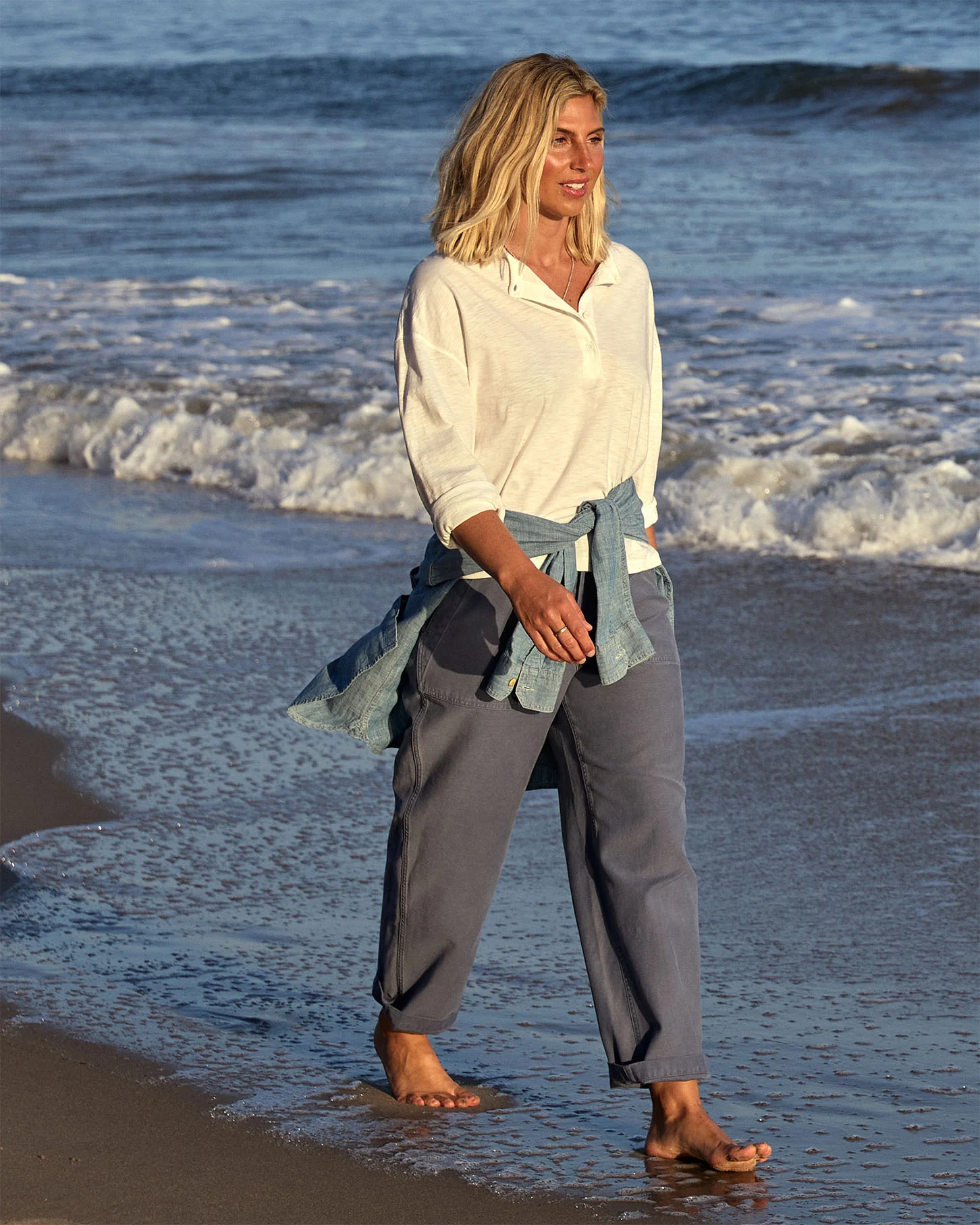 Saltwater Slub Henley - FINAL SALE - Image 3