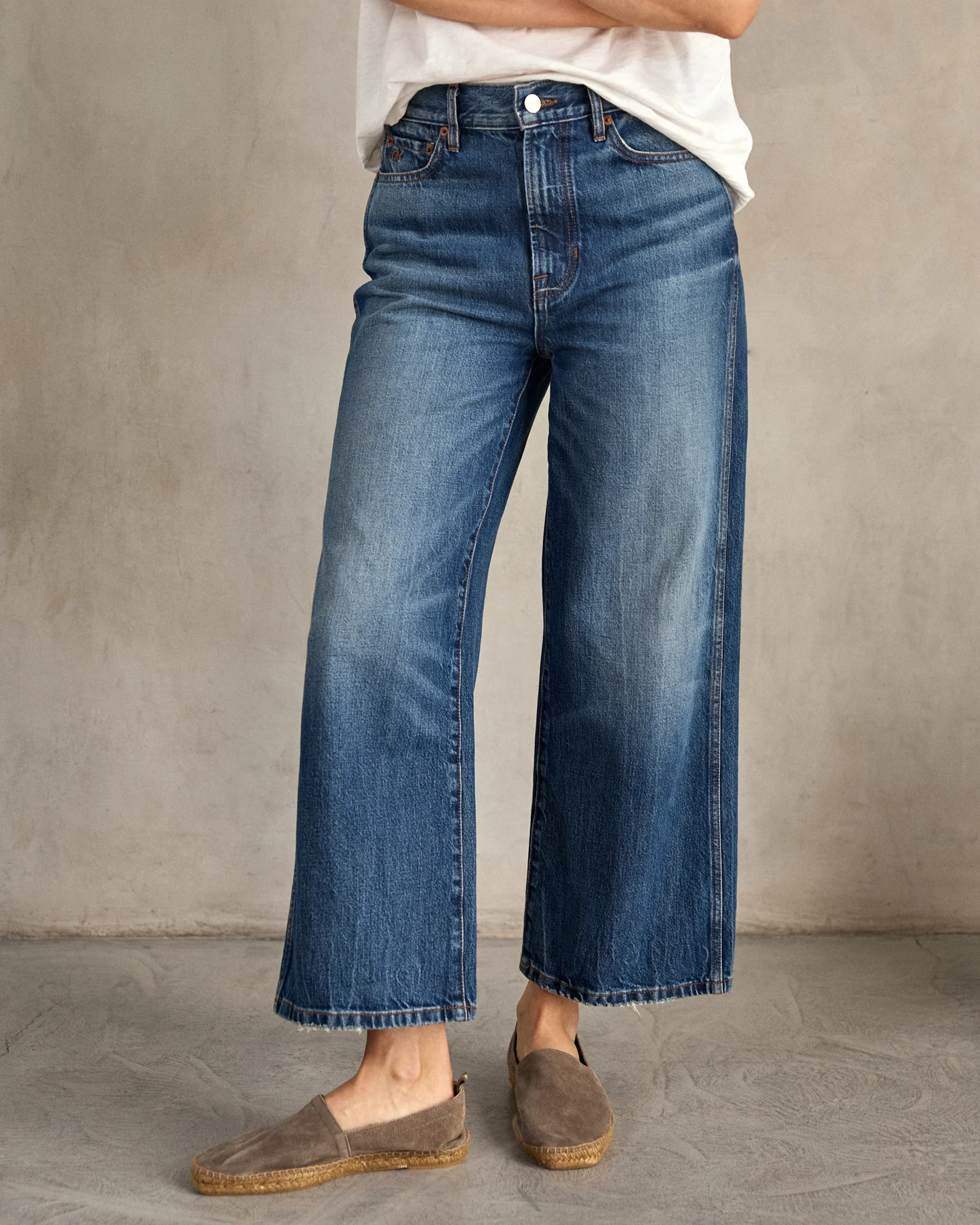 The Brook Wide Leg Jean - Outerworn