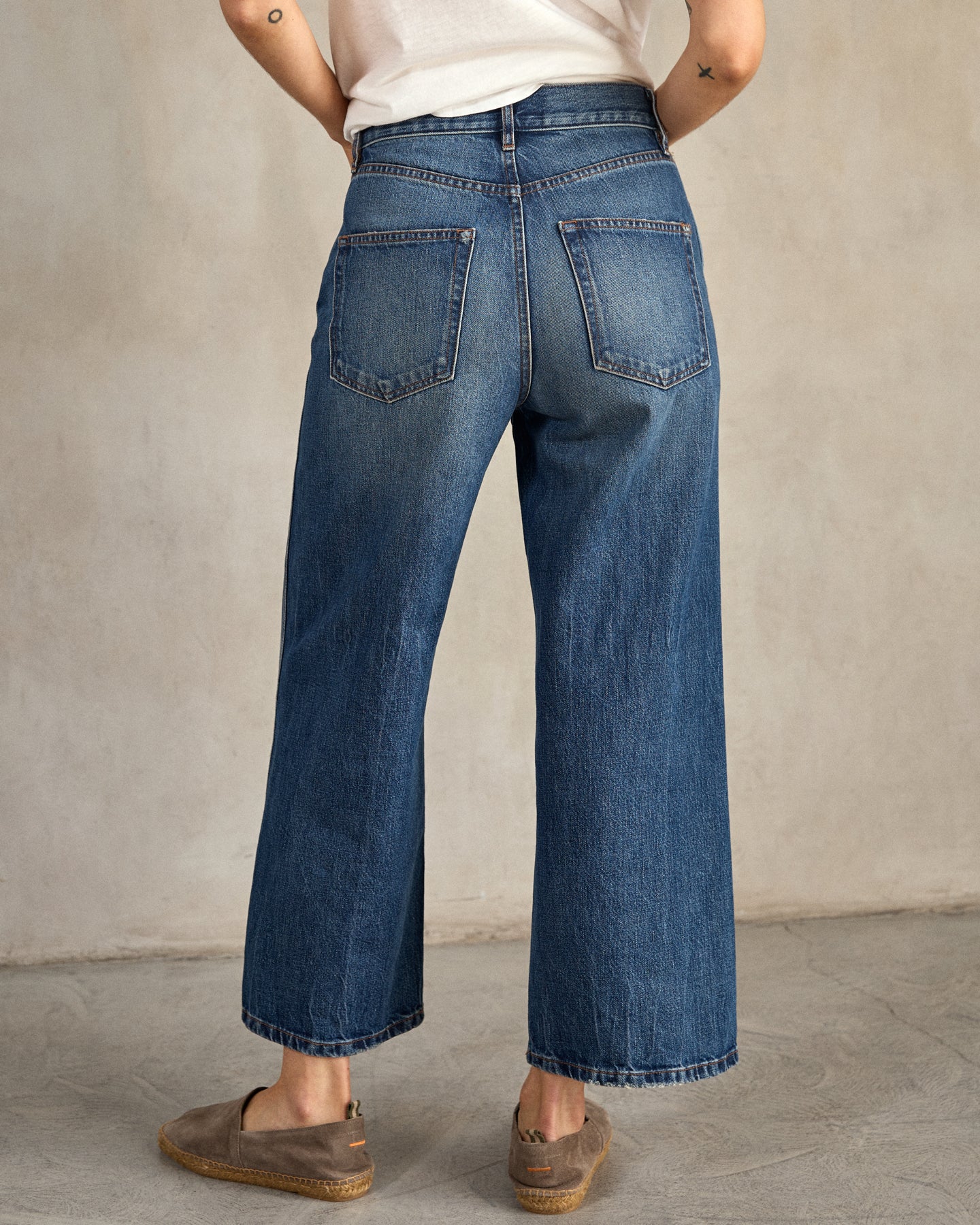 The Brook Wide Leg Jean - Outerworn - Image 2