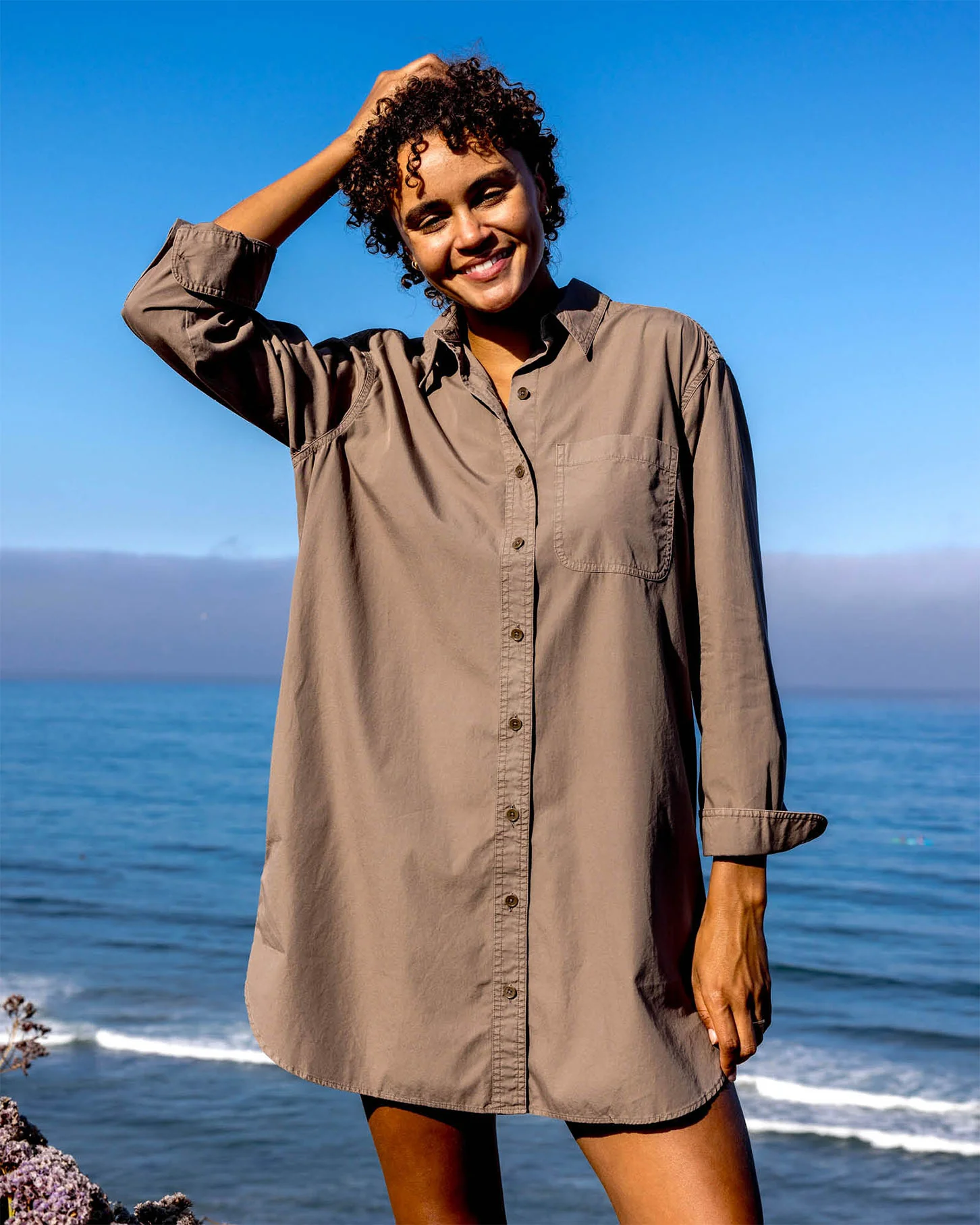 The Poplin Weekend Shirt Dress - FINAL SALE - Image 2